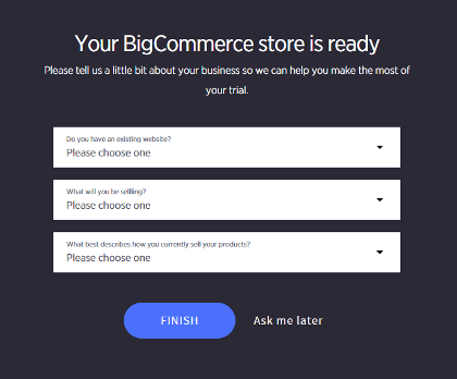 BigCommerce设置